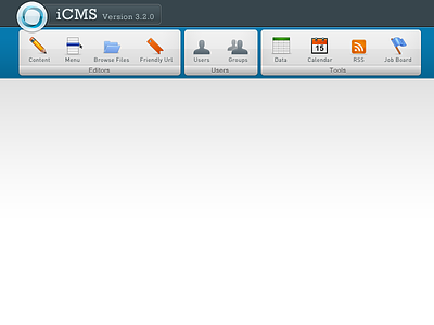 iCMS Header cms ui website