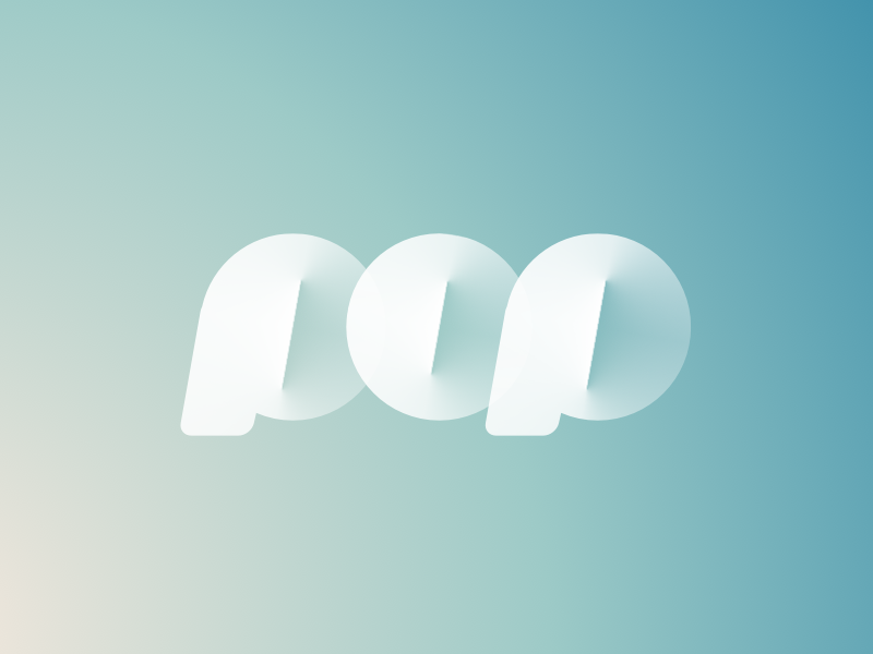 PopGif italic gradient logo app popgif