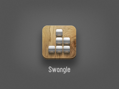 Swangle Icon 3d game gloss icon ipad iphone metal retina swangle texture wood