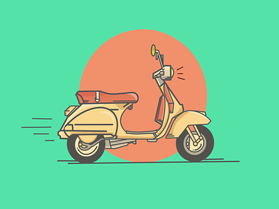 Scooter illustration