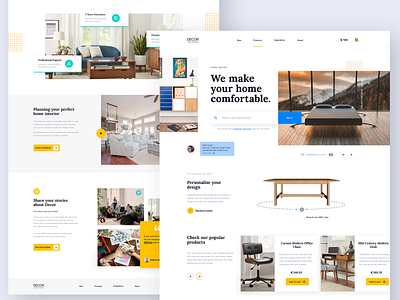 Furniture Homepage branding clean design color design furniture store furniture webpage design homepage design interface design landing page layout site typography ui user centered design ux web web design webpage website