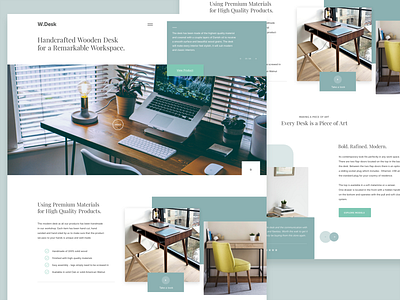 Wood company website branding clean design color design furniture website interface design landing page layout office space site typography ui ux web web design webpage website wood office website design workspace