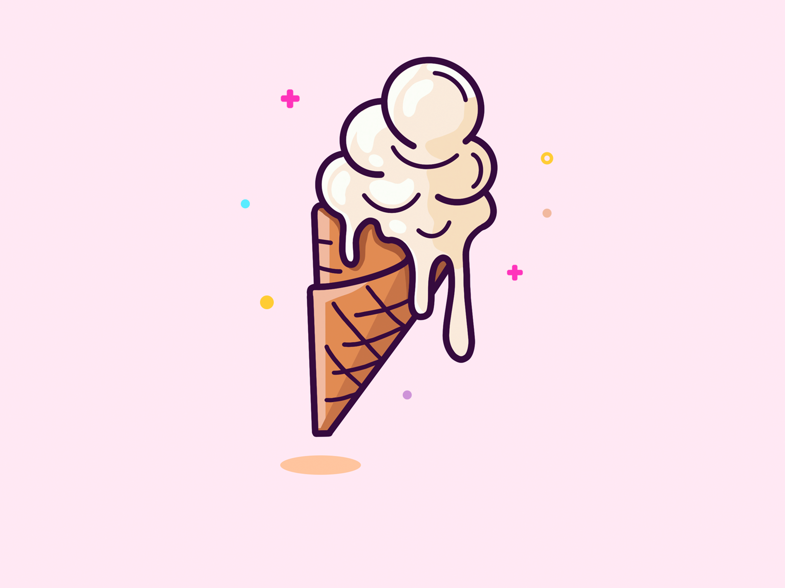 Tasty ice cream by Daniel Timofte on Dribbble