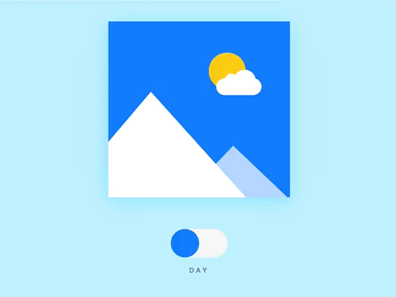 Day and Night toggle animation css day gif moon night sun switch toggle ui