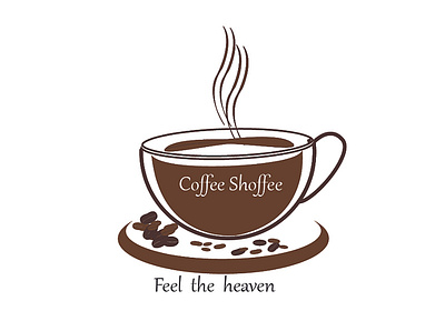 Coffee shoffee logo . design illustration logo