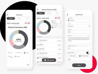 Carvis_Expences app car design devices expences fuel incomes interface ios sketch statistics ui ux