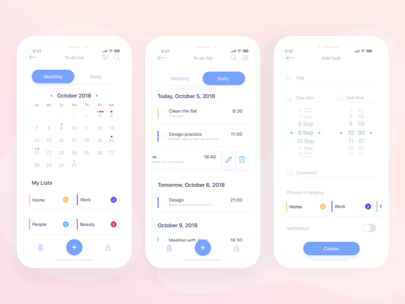 To Do List by Arevik Torosyan for LANARS on Dribbble