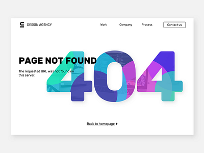 404 page branding design interface sketch typography ui vector web