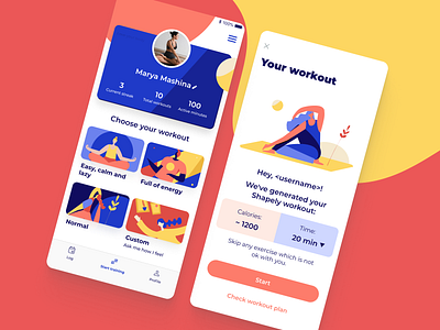 Fitness App app branding design fitness ui ux