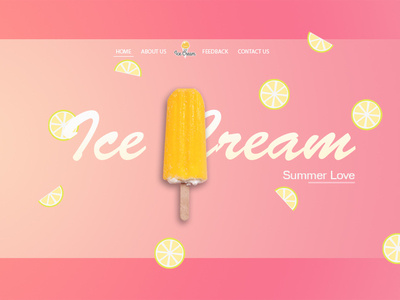 Insta Icecreame design ui ux webdeisgn