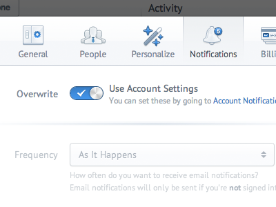 Overwrite general icons notifications people personalize popup settings slider ulysses