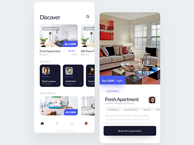 Apps - Rent app app mobile ui