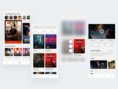 Apps - TV Streaming apps apps design designer effect idea illustration mobile apps recomendation streaming tv ui ux