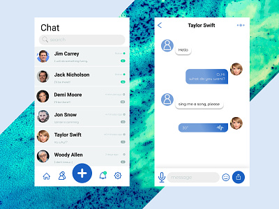 Chat App sample chat chat app chat bubble ui