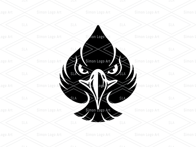 Ace of Spades Javan Hawk-eagle Logo fo Sale