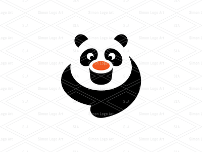 Sushi Cheerful Panda Logo for Sale