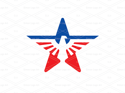 Rising Eagle Star Logo for Sale