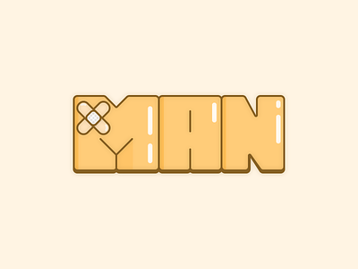 X-Man icon illustration logo logotype typography x men xman