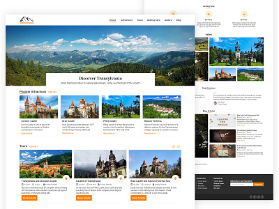 Discover Transylvania - Landing page