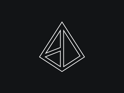 Pyramid 3d V2 logo minimal shapes