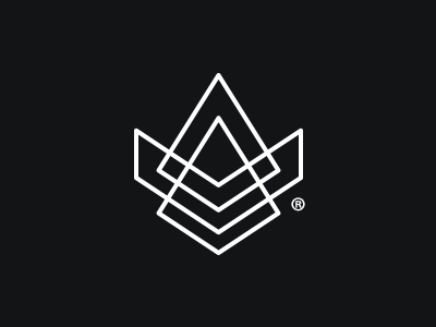 Megatron5000 minimal logo pyramid shapes triangles