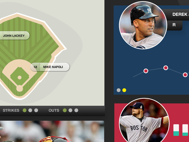Baseball Stats  App by Jamie Wlodinguer on Dribbble