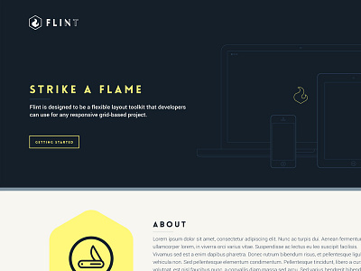 Flint // Logo, Website