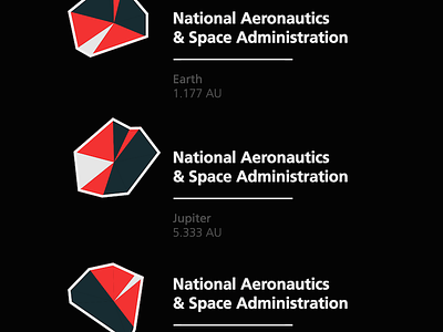NASA brand dynamic geometric nasa space