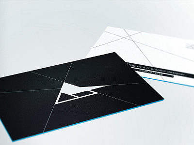 Ezekiel - High Profile abstract black branding business cards colored edges logo logomark mark print technical