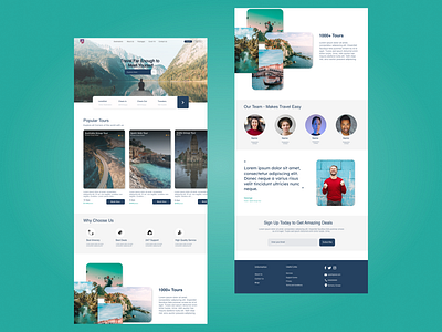 Travel Website Home Page daily ui challenge dailyui figma home page travel ui ux web website