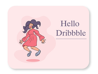 Hello Dribbble characterdesign illustration