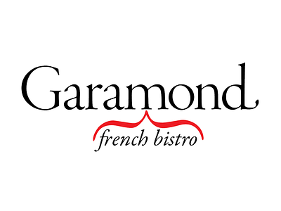 Garamond - French Bistro Logo bistro french garamond logo typography
