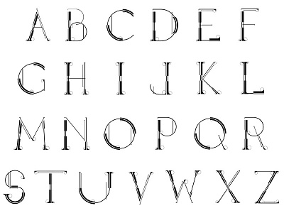 Architecture inspired Typeface