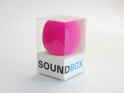 SoundBox Packaging box mp3 package packaging sound speaker typography