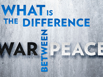 War & Peace animation difference peace titles typography war