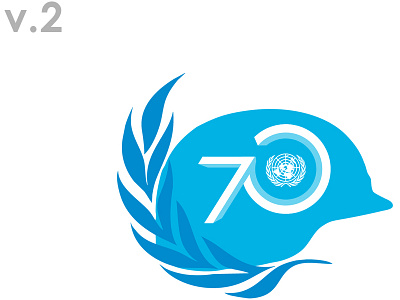 UN Peacekeeping + UN 70 Logo logo