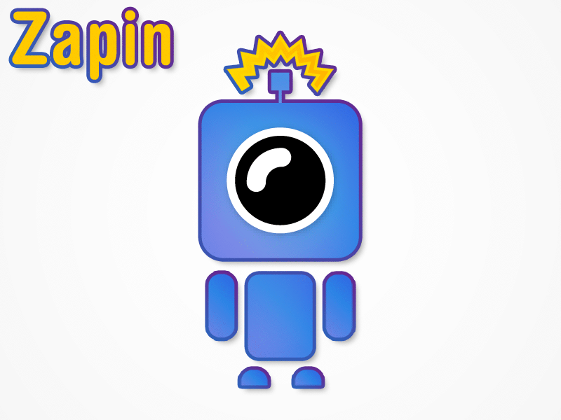 Zapin App Character fun photo app photo sharing app zapin app character