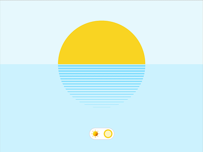 ☀️ Sunrise 2 Sunset Toggle Switch 🌙 ✨ animation app color dark dark light mode design illustration interaction light moon motion sun switch toggle ui ux