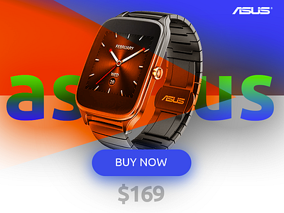 Asus Zenwatch2 Card asus card cart color gradient shop smartwatch ui zenwatch