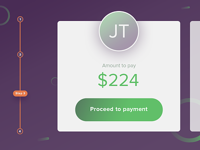 Payment process steps american app card checkout credit design express illustration pay payment ui ux
