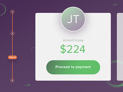 Payment process steps american app card checkout credit design express illustration pay payment ui ux