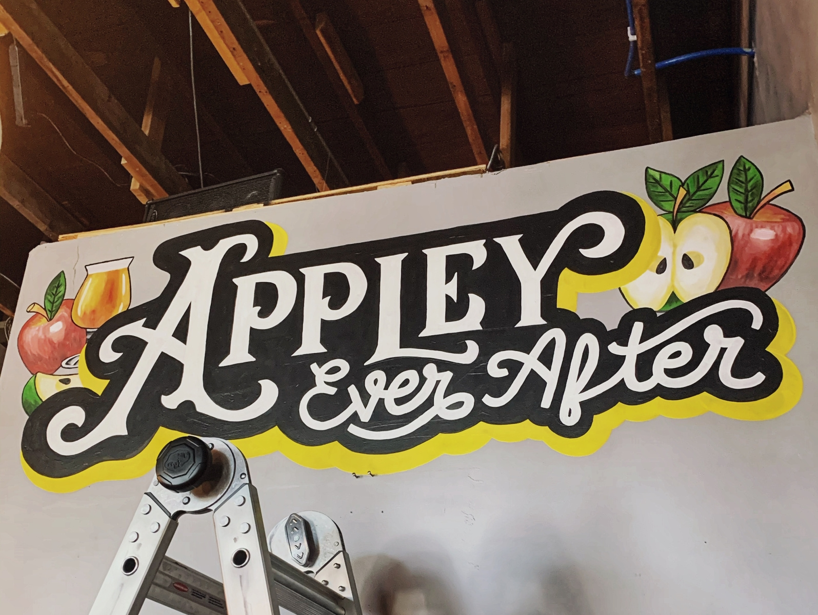 Apple Cider Brewery Mural by Lisa Quine on Dribbble