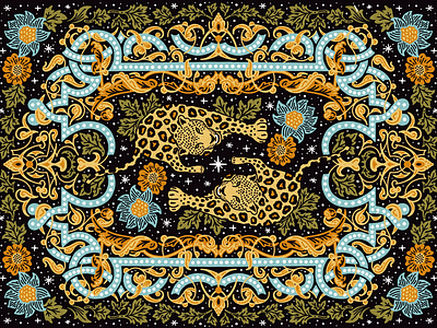 Jaguar 🐆 illustration jaguar leopard pattern wallpapers