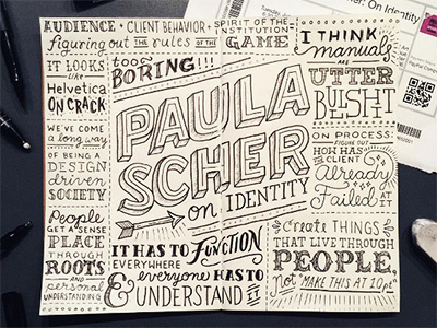 Notes from Paula Scher's Presentation