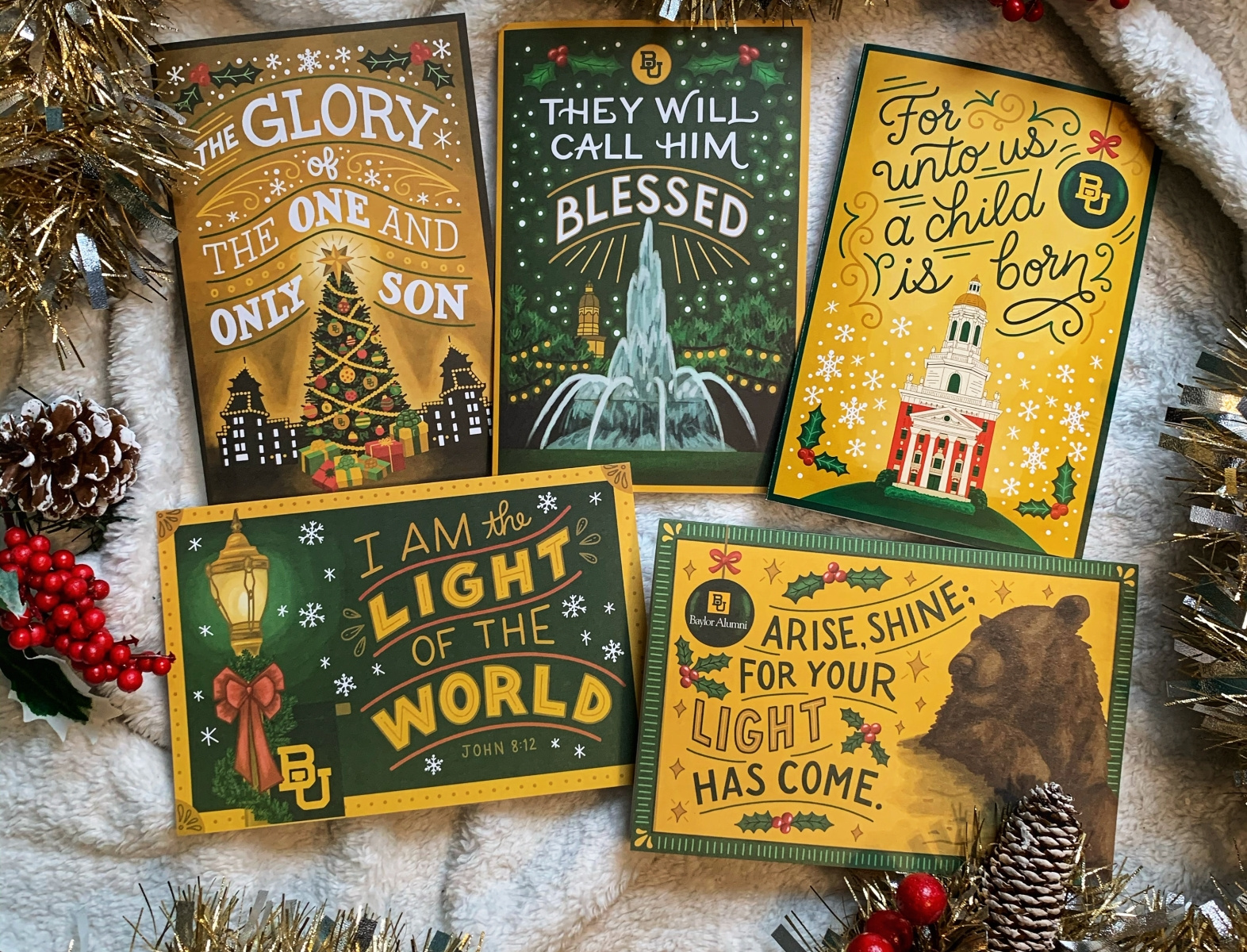 Baylor Christmas 2022 Baylor University Christmas Cards By Lisa Quine On Dribbble