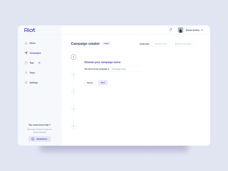 Mailing platform #2 - Riot