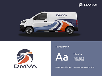 Covering public works company - DMVA TP app brand brand identity branding design illustration logo typography ui ux