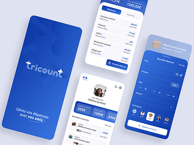 App exploration #5 - tricount app bank banking brand identity branding design identity logo money ui ux