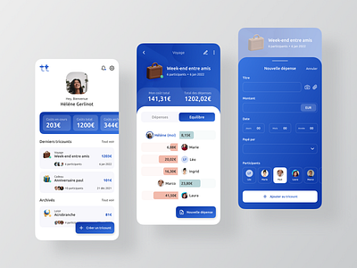 App exploration #7 - tricount app bank banking brand identity branding crypto design illustration money save ui ux