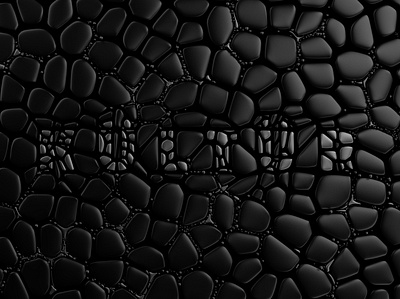 Voronoi Title 3d branding identity title title design typography
